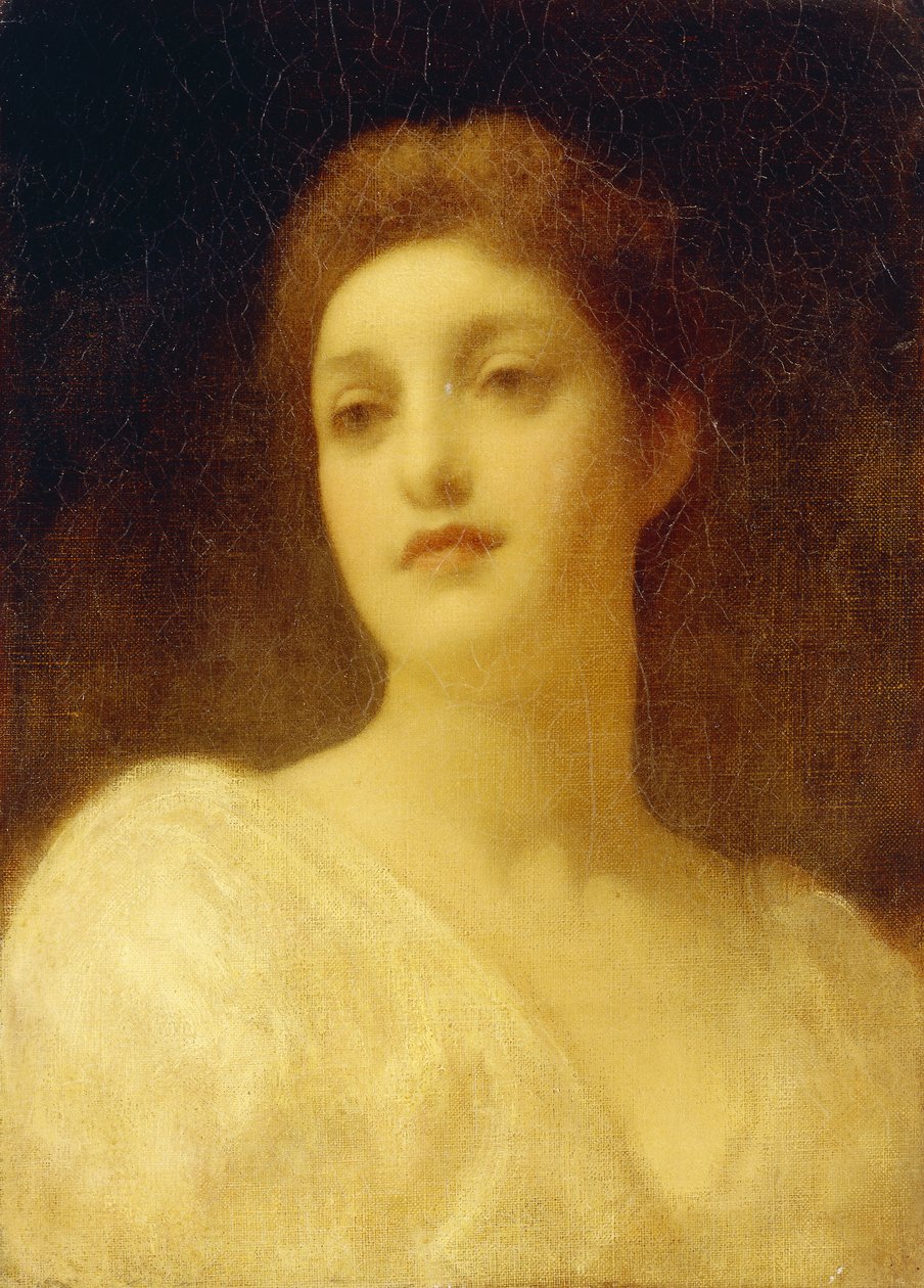 A cabeça de uma menina, de Frederic Leighton