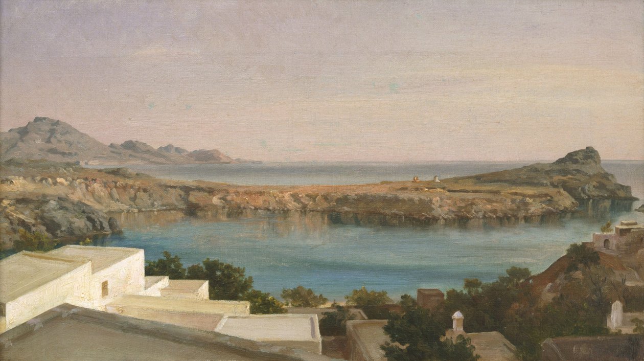Lindos, Rhodes, ca 1860-1870 de Frederic Leighton 1st Baron Leighton