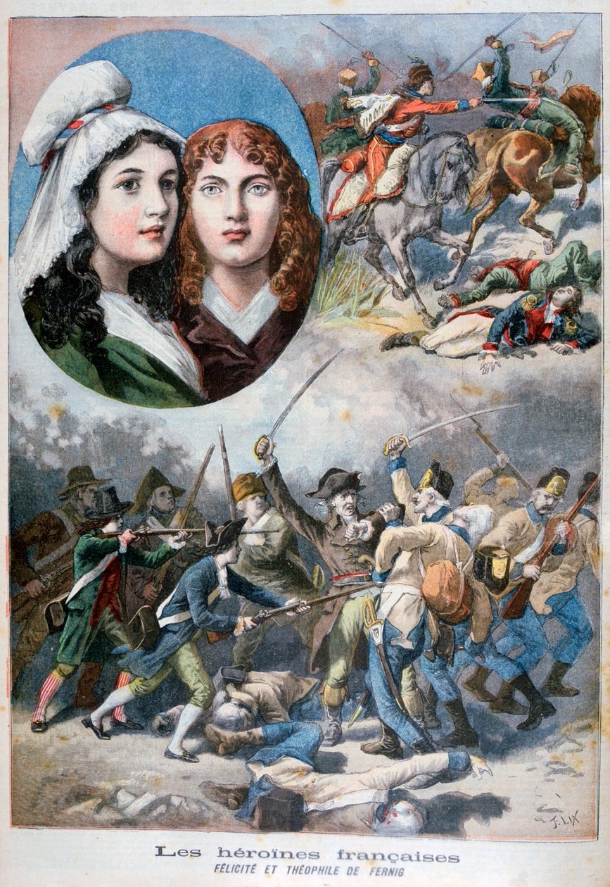 Felicite e Teófilo de Fernig, heroínas francesas, 1792, 1894 de Frederic Lix