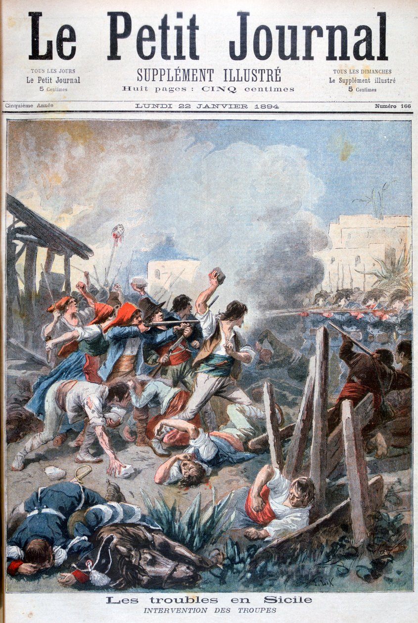 Motins na Sicília, 1894 de Frederic Lix
