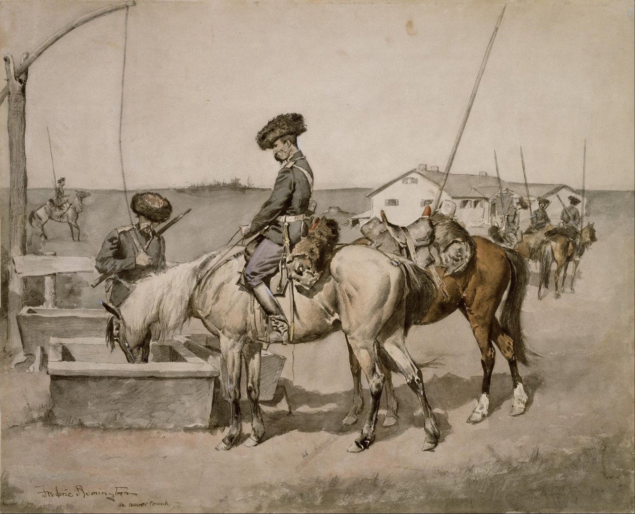 Um cossaco de Amoor de Frederic Remington