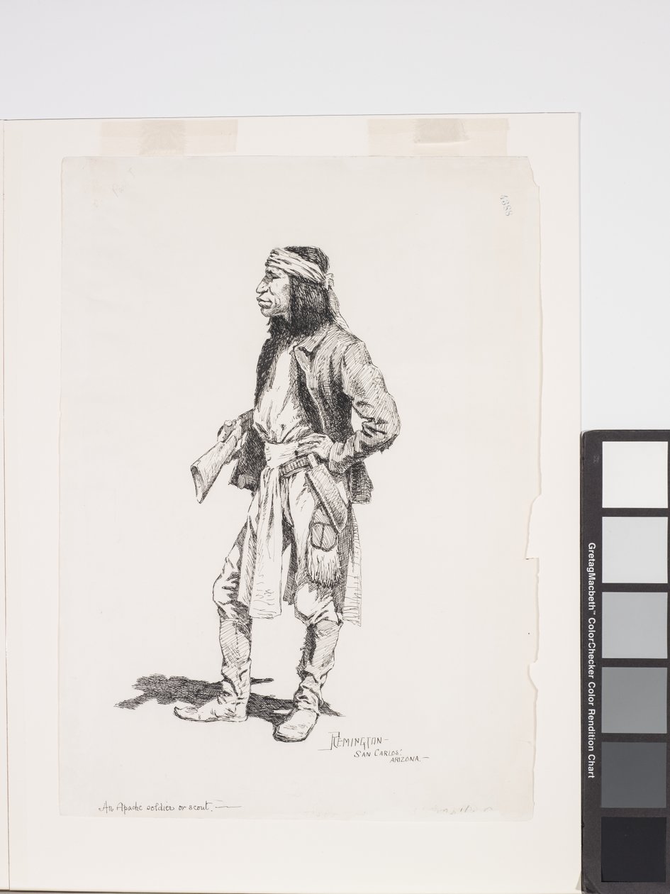 Um soldado apache, ou batedor de Frederic Remington