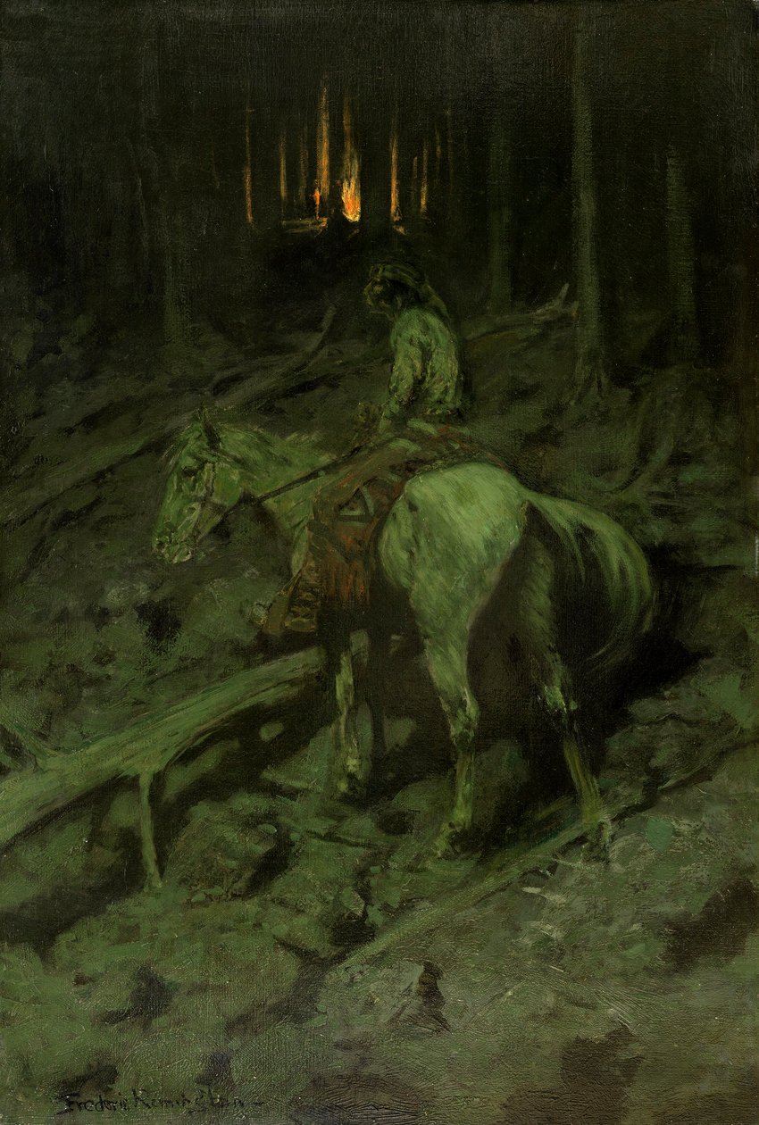 Sinal de Fogo Apache de Frederic Remington