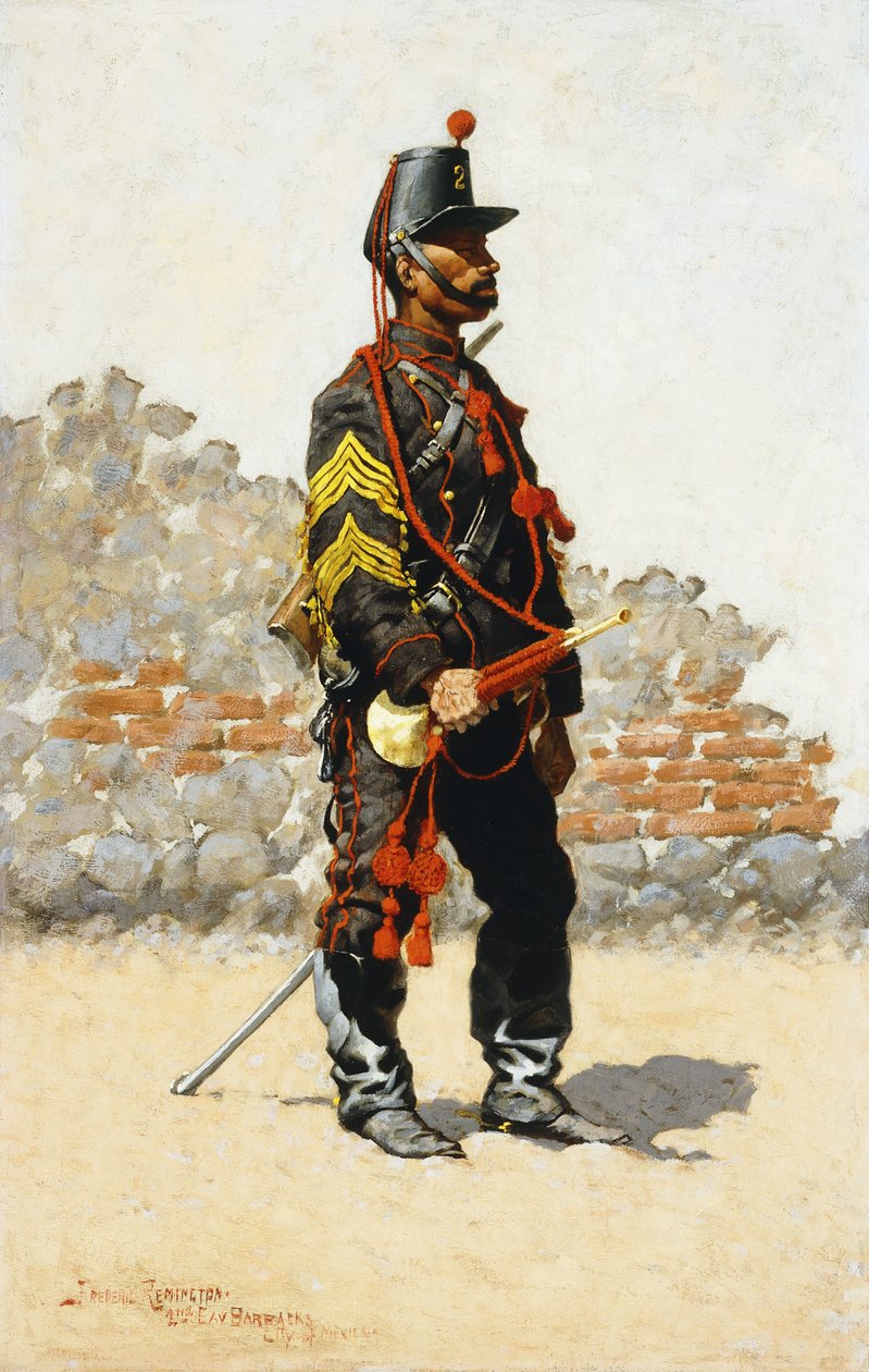 Bugler da Cavalaria, 1889 de Frederic Remington
