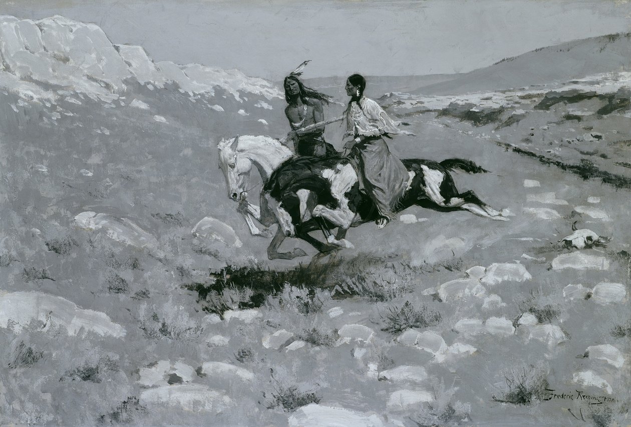 Cerimônia do cavalo mais rápido, c.1900 de Frederic Remington