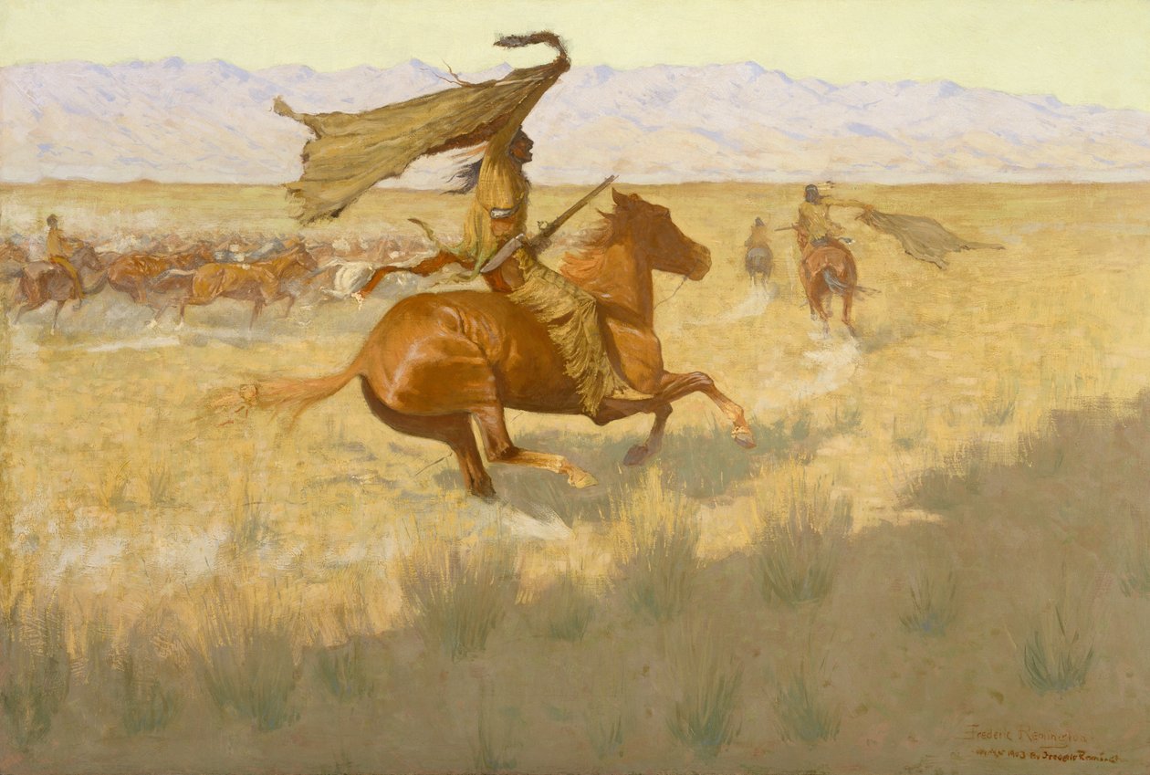 Mudança de Propriedade (The Stampede: Horse Thieves) 1903 de Frederic Remington