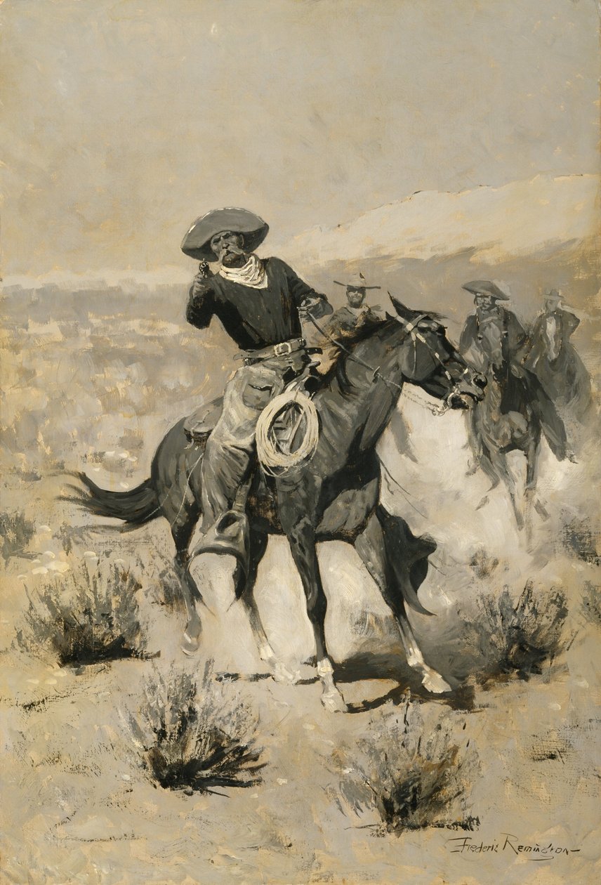 Days on the Range ("Mãos ao alto!") de Frederic Remington