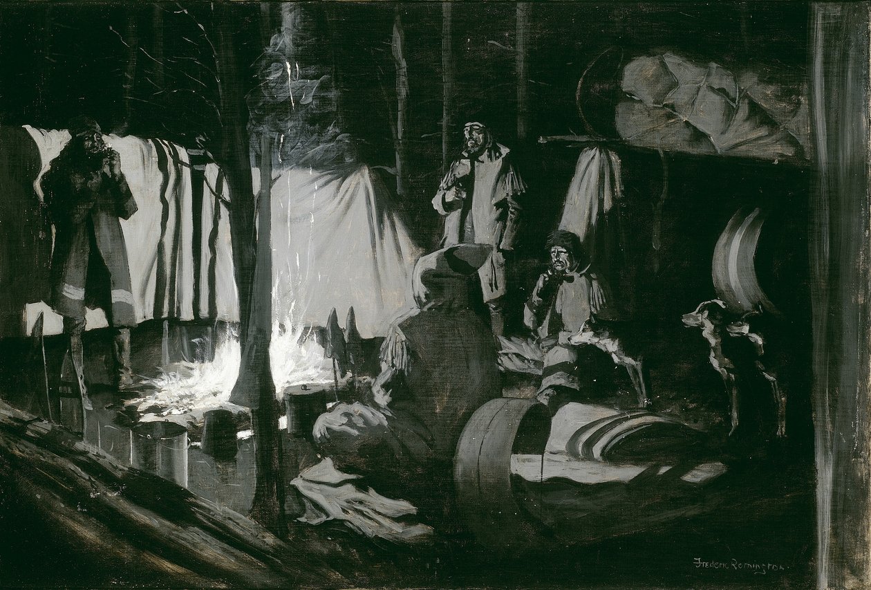 Primeiro e melhor acampamento da viagem de Frederic Remington