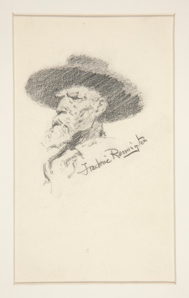 Cabeça de um homem de Frederic Remington
