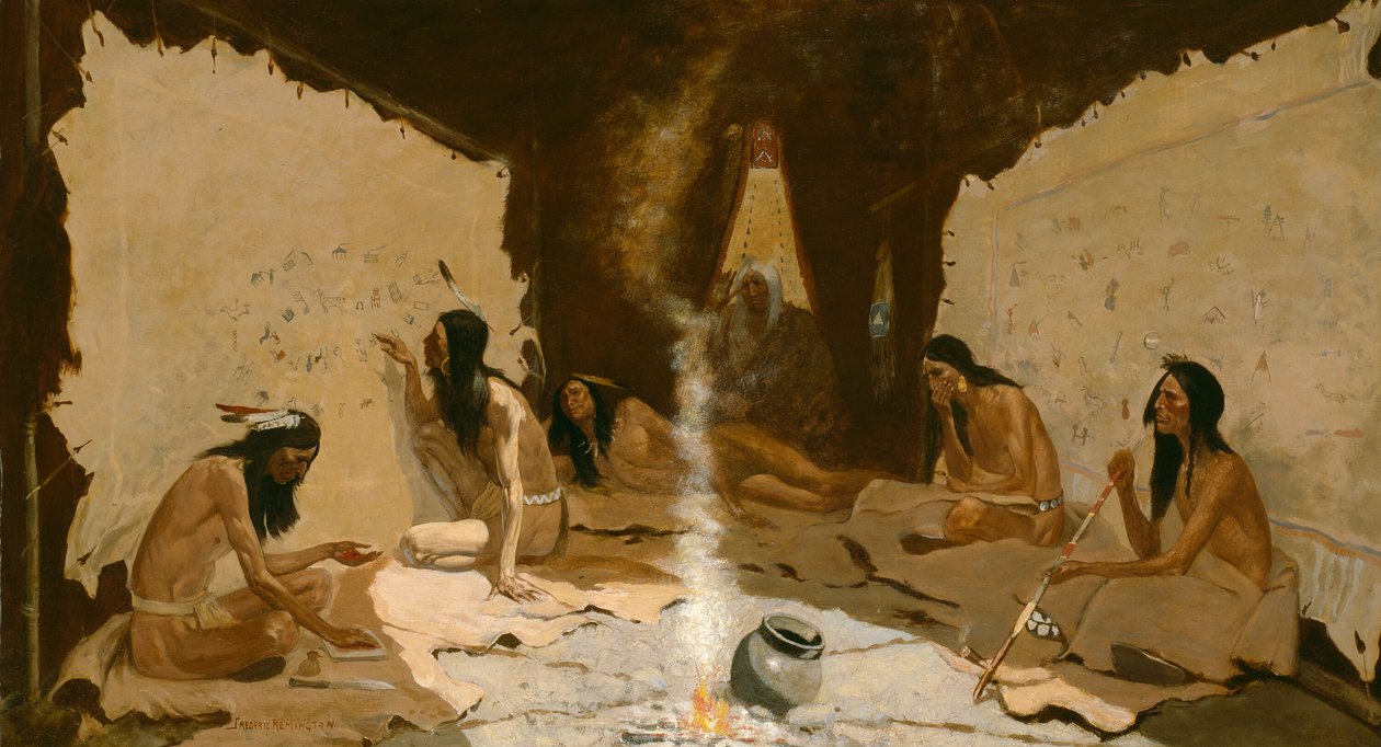 Historiadores da Tribo, 189099. de Frederic Remington