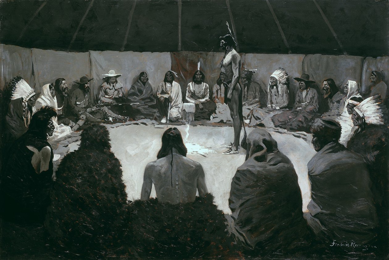 Eu vou dizer ao homem branco de Frederic Remington