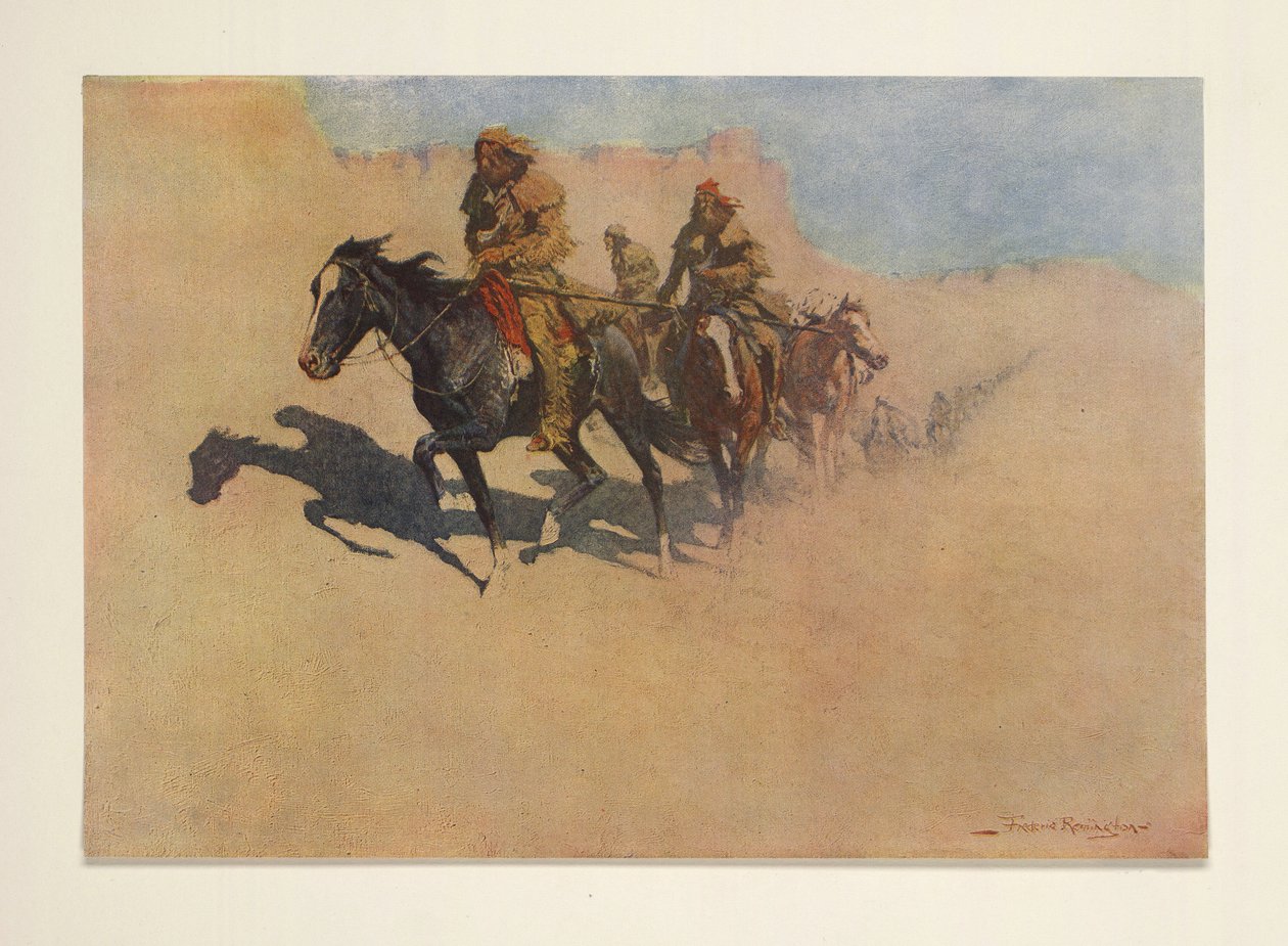 Jedediah Smith, do Colliers Weekly, pub. 1906 de Frederic Remington