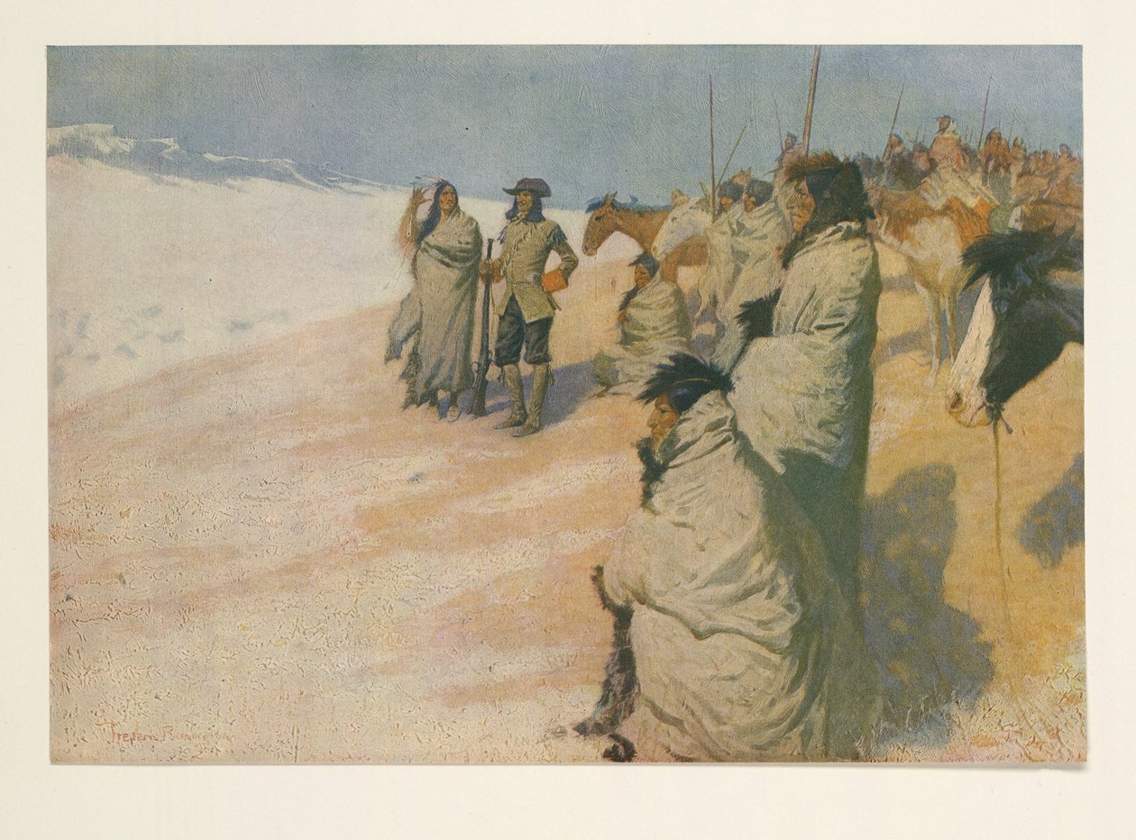 La Vérendrye de Colliers Weekly, pub. 1906 de Frederic Remington