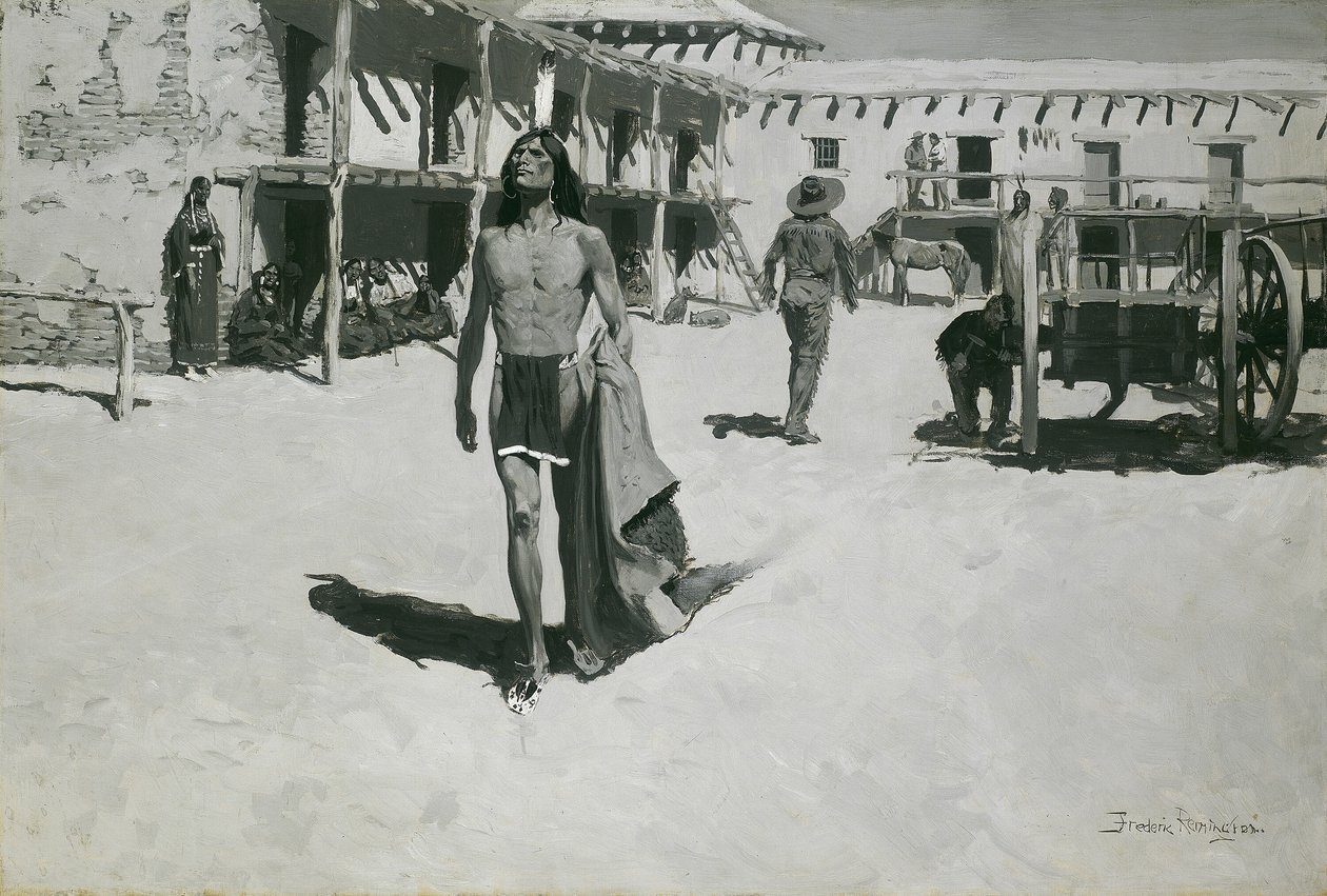 Nada além de olhares alegres seguiram o morcego de Frederic Remington