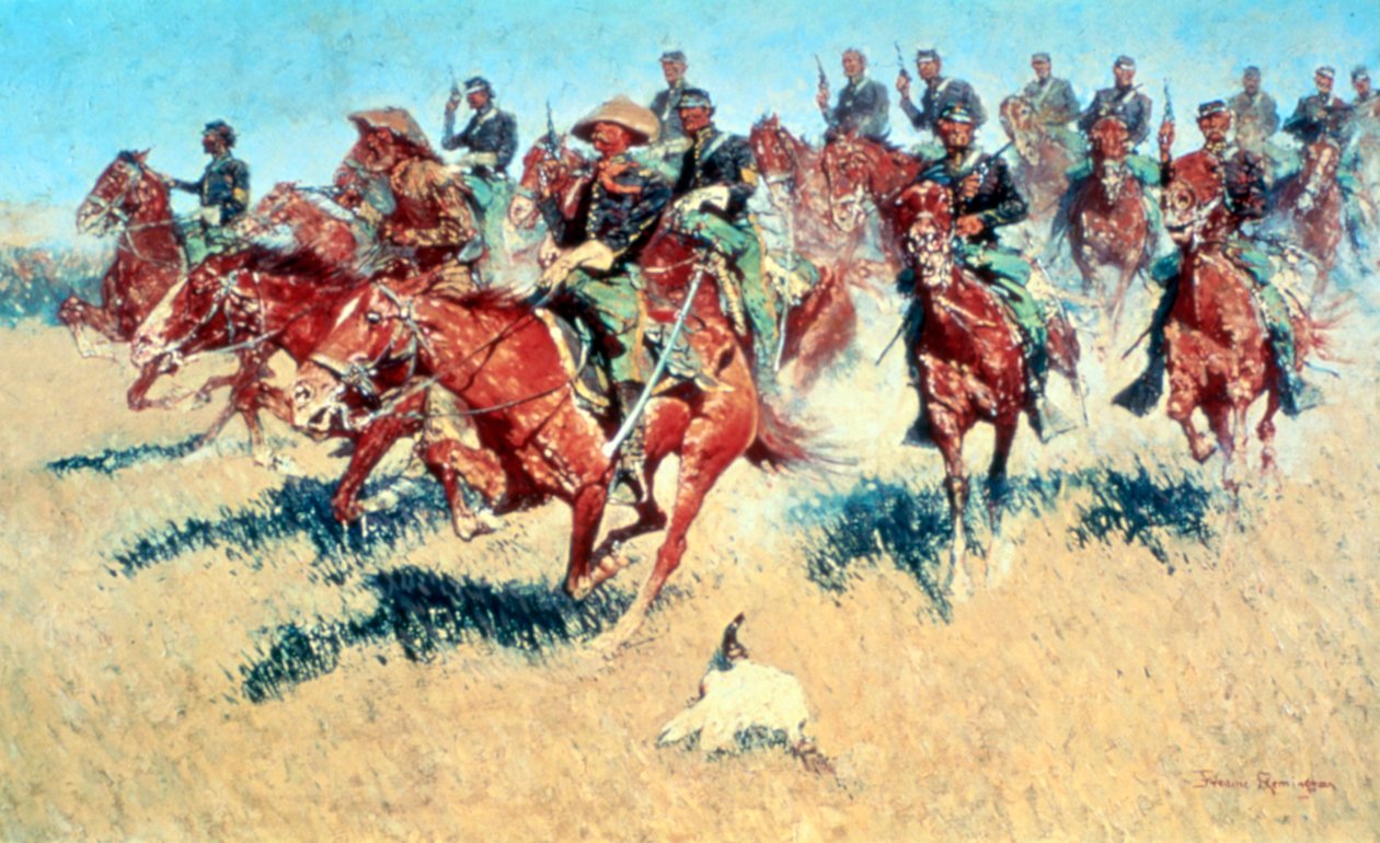 Nas planícies do sul, 1907 de Frederic Remington
