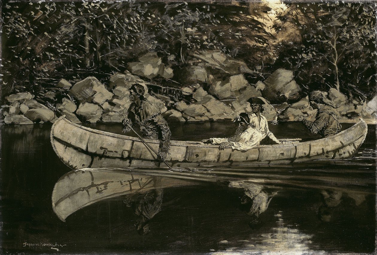 Remando o oficial britânico ferido de Frederic Remington