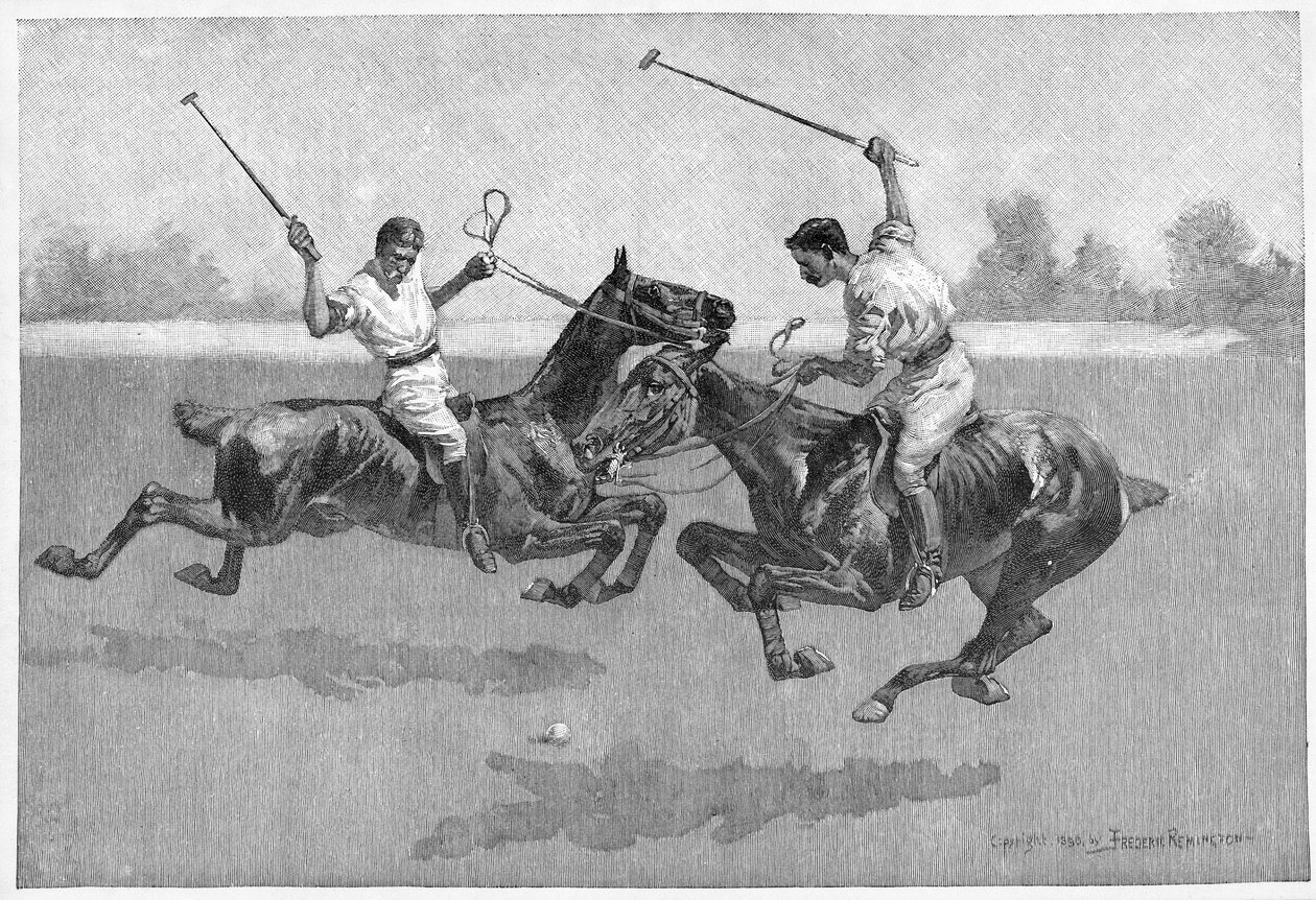 Jogadores de pólo de Frederic Remington