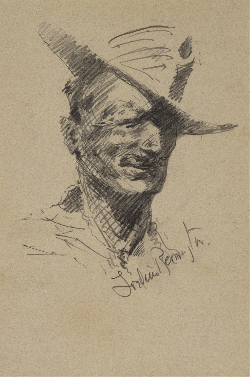 Autorretrato de Frederic Remington