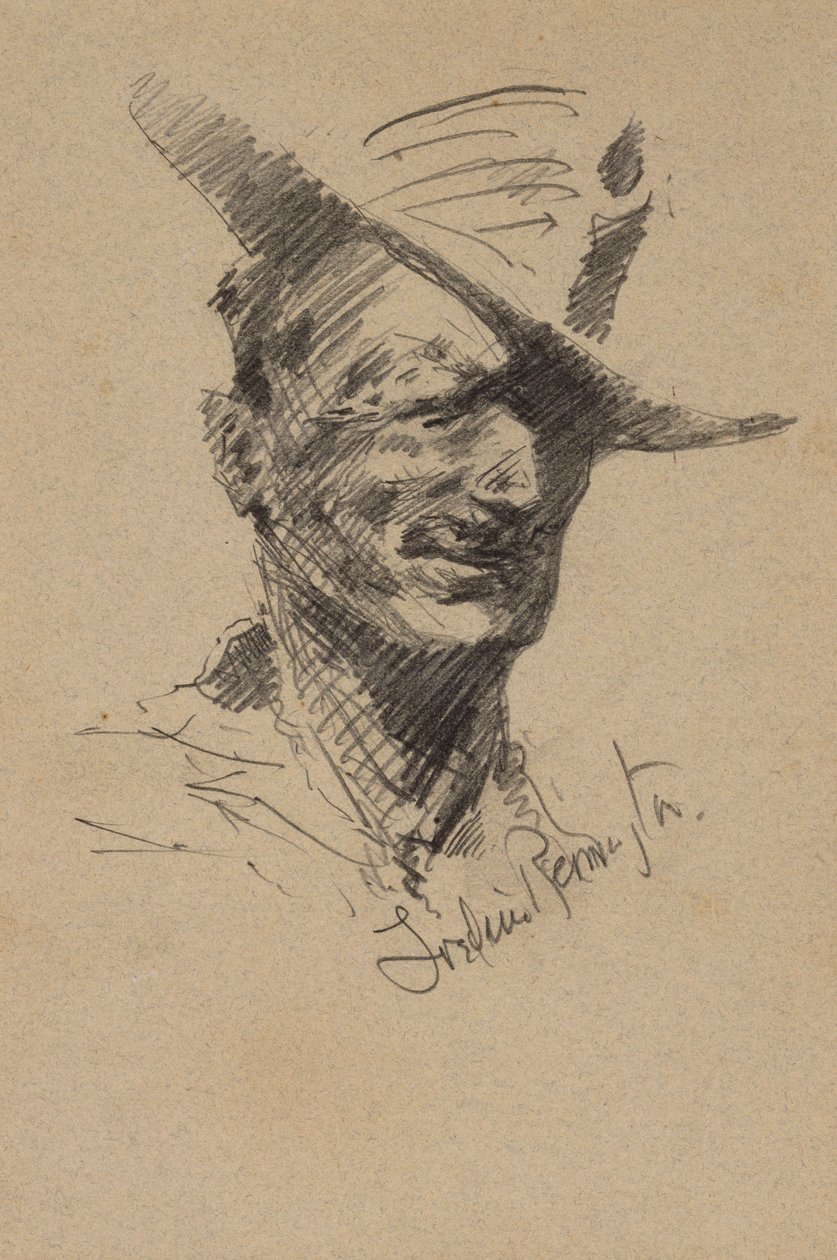 Auto-retrato de Frederic Remington