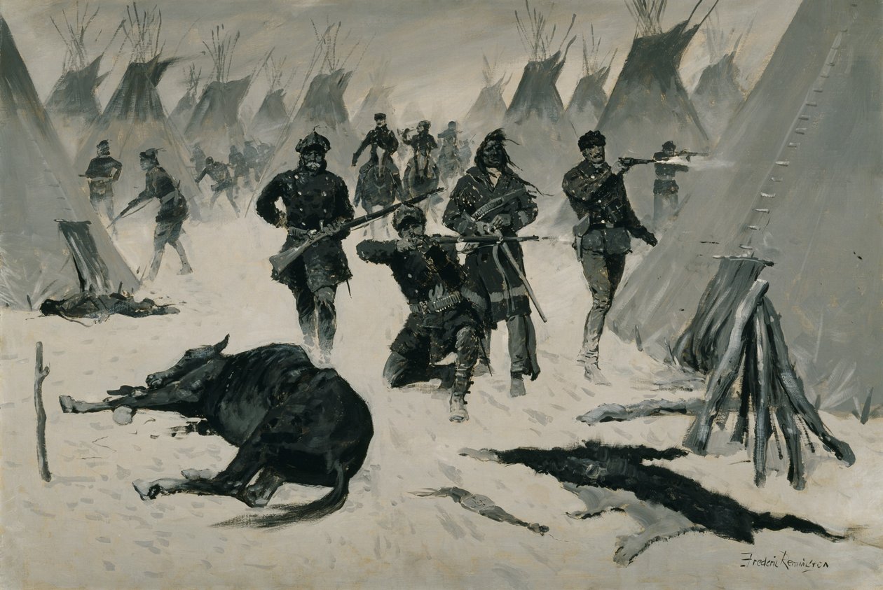 A derrota de Crazy Horse de Frederic Remington