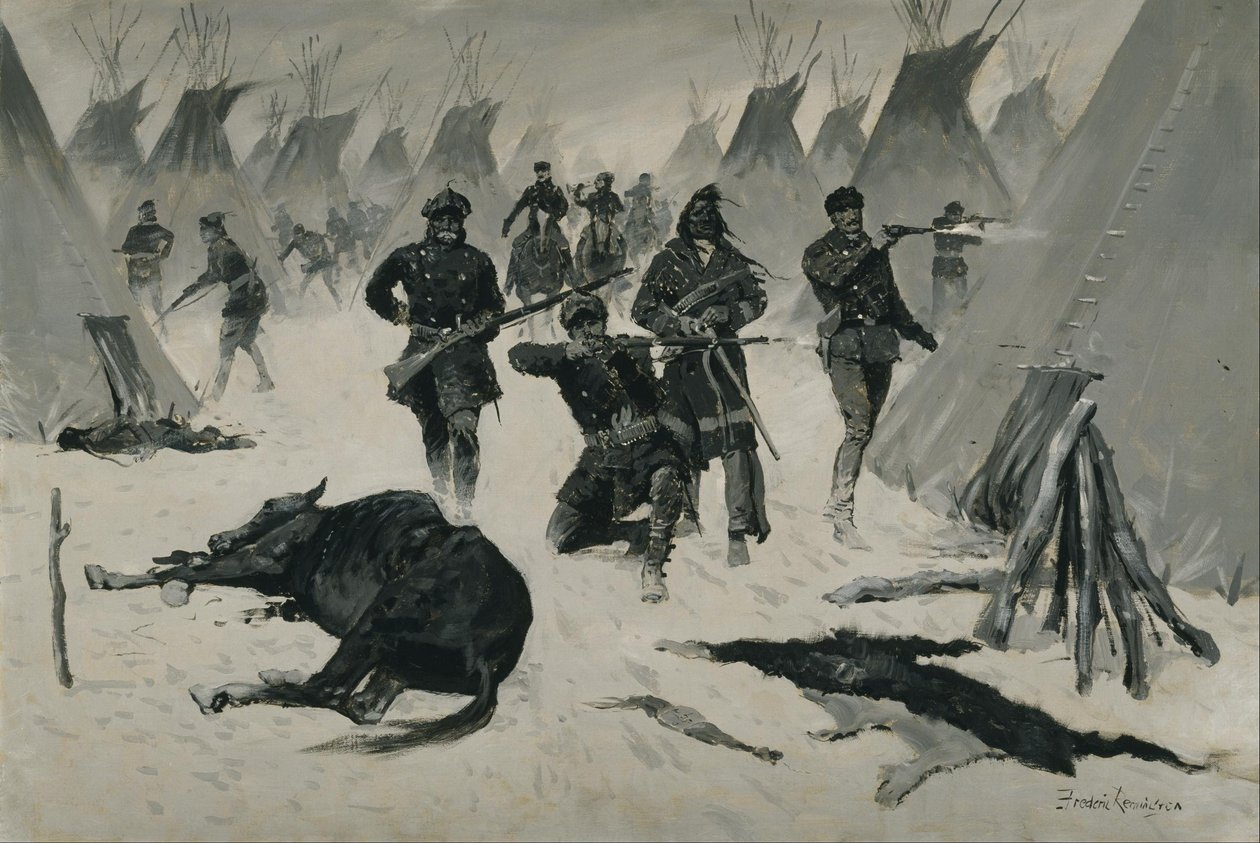 A derrota de Crazy Horse de Frederic Remington