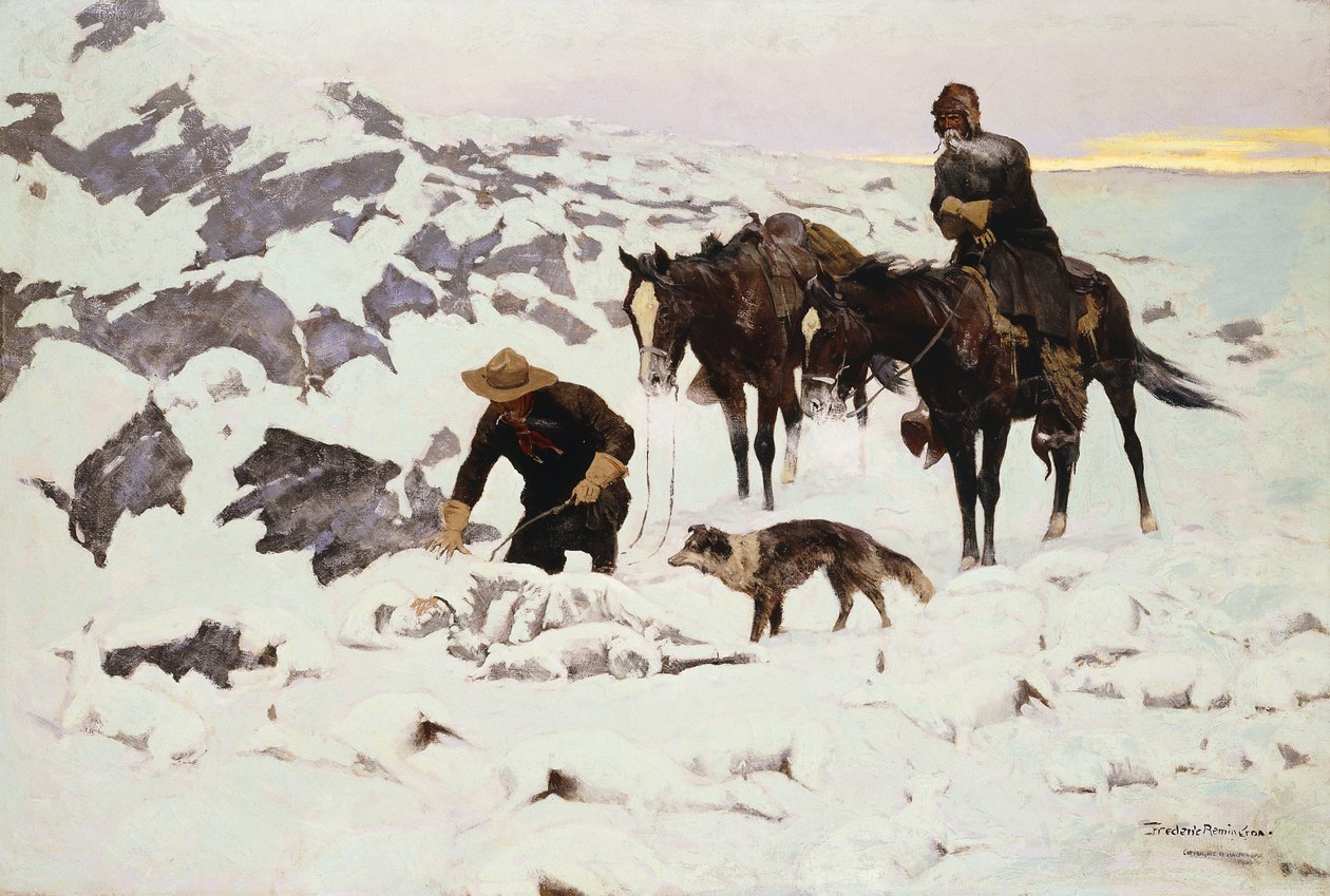 O Carneiro Congelado, 1900 de Frederic Remington