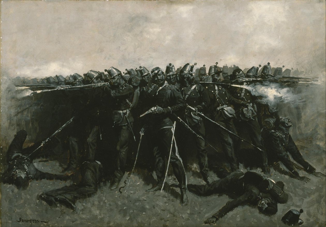 A Praça da Infantaria de Frederic Remington