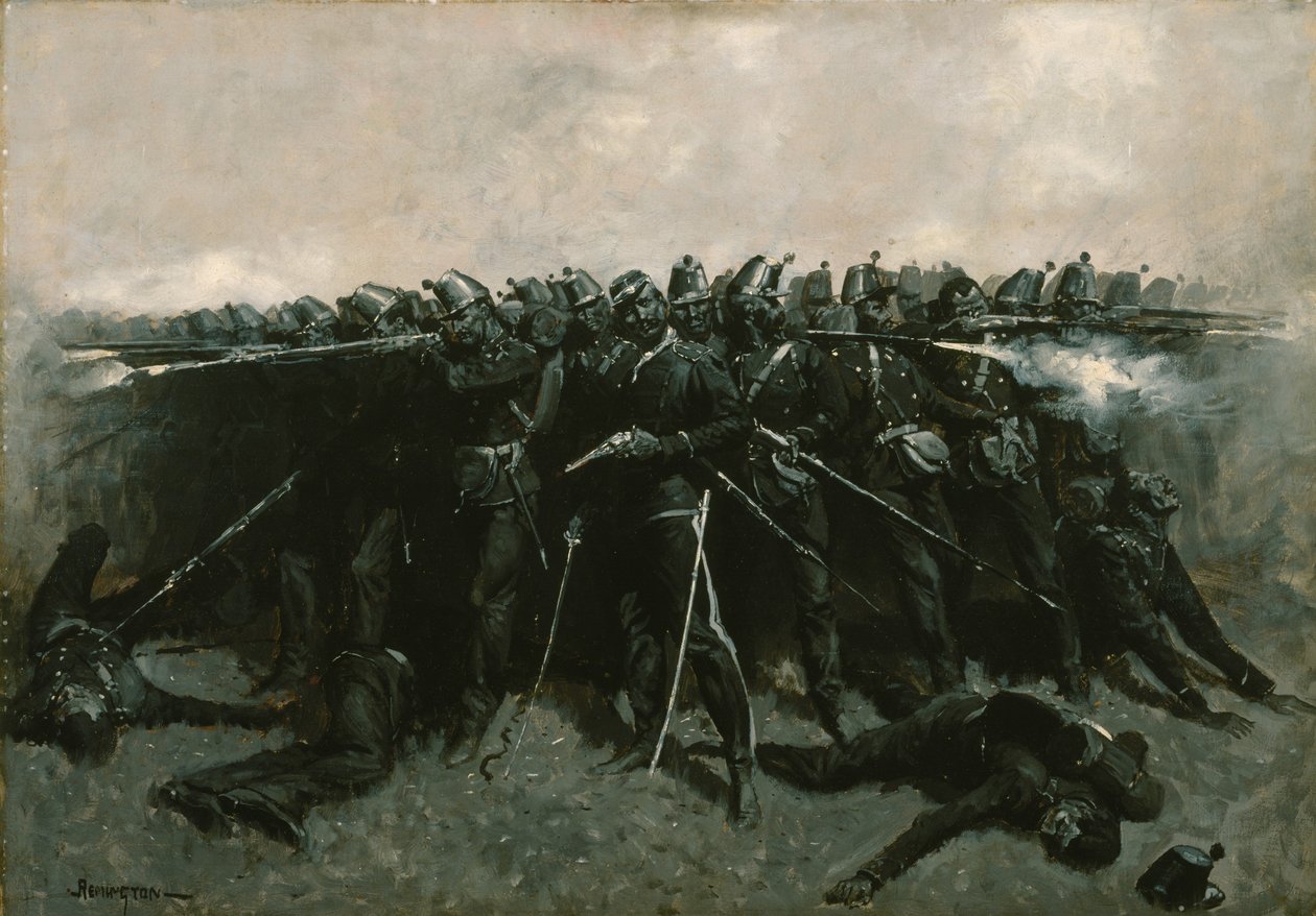A Praça da Infantaria de Frederic Remington