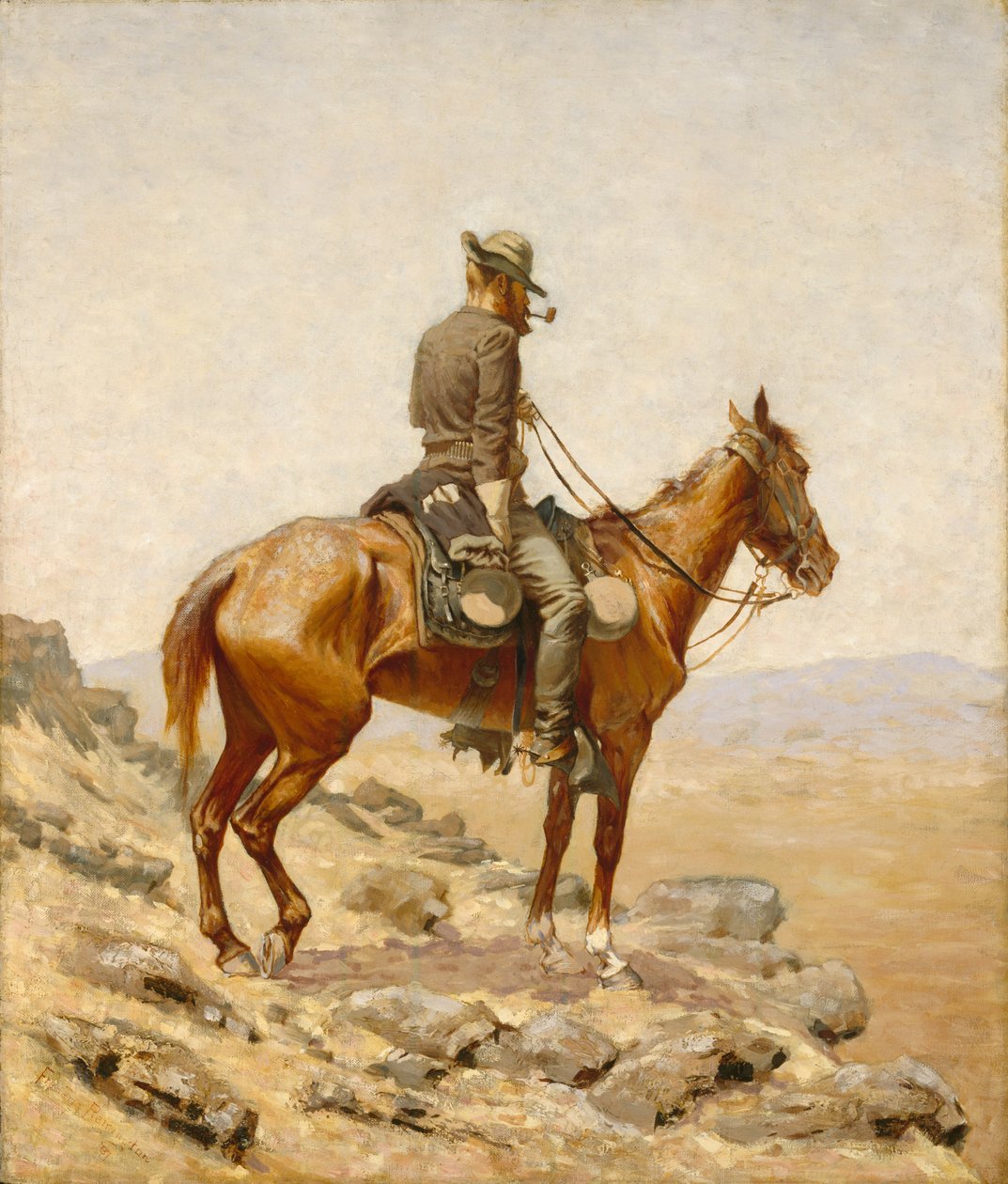 O vigia, 1887 de Frederic Remington