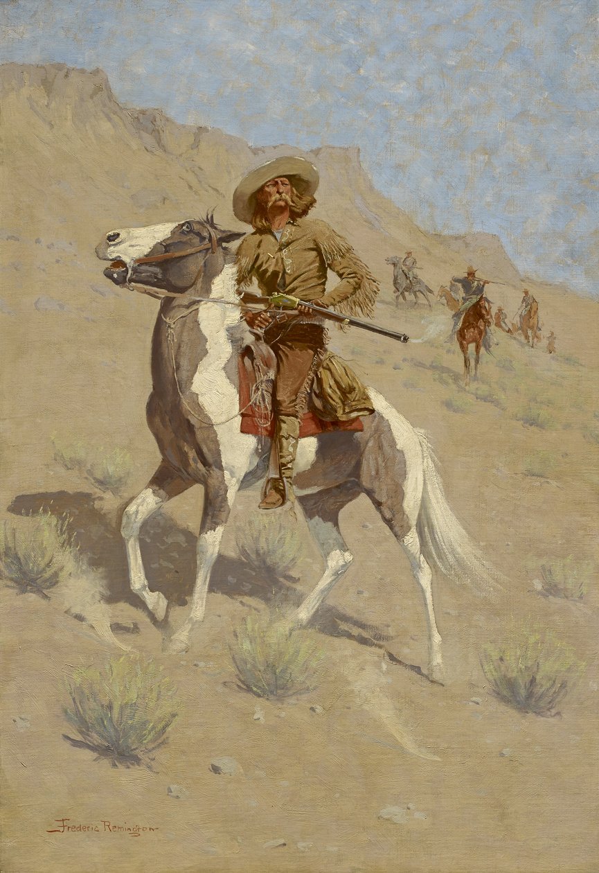 O escoteiro, c. 1902 de Frederic Remington
