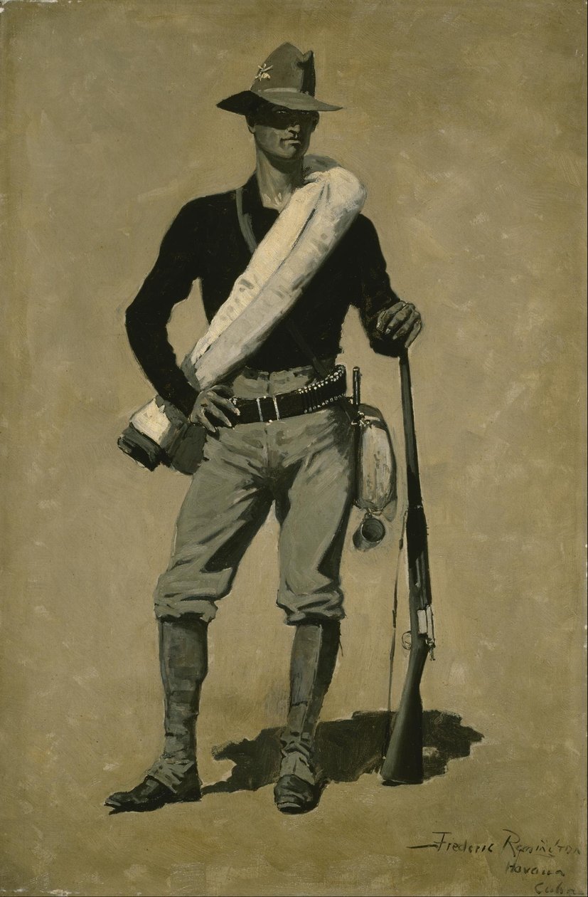 U. Soldado dos EUA, Guerra Hispano-Americana de Frederic Remington