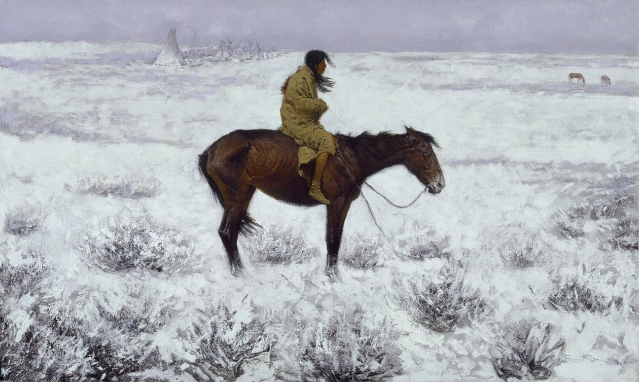 O menino do rebanho, 1905 de Frederic Sackrider Remington