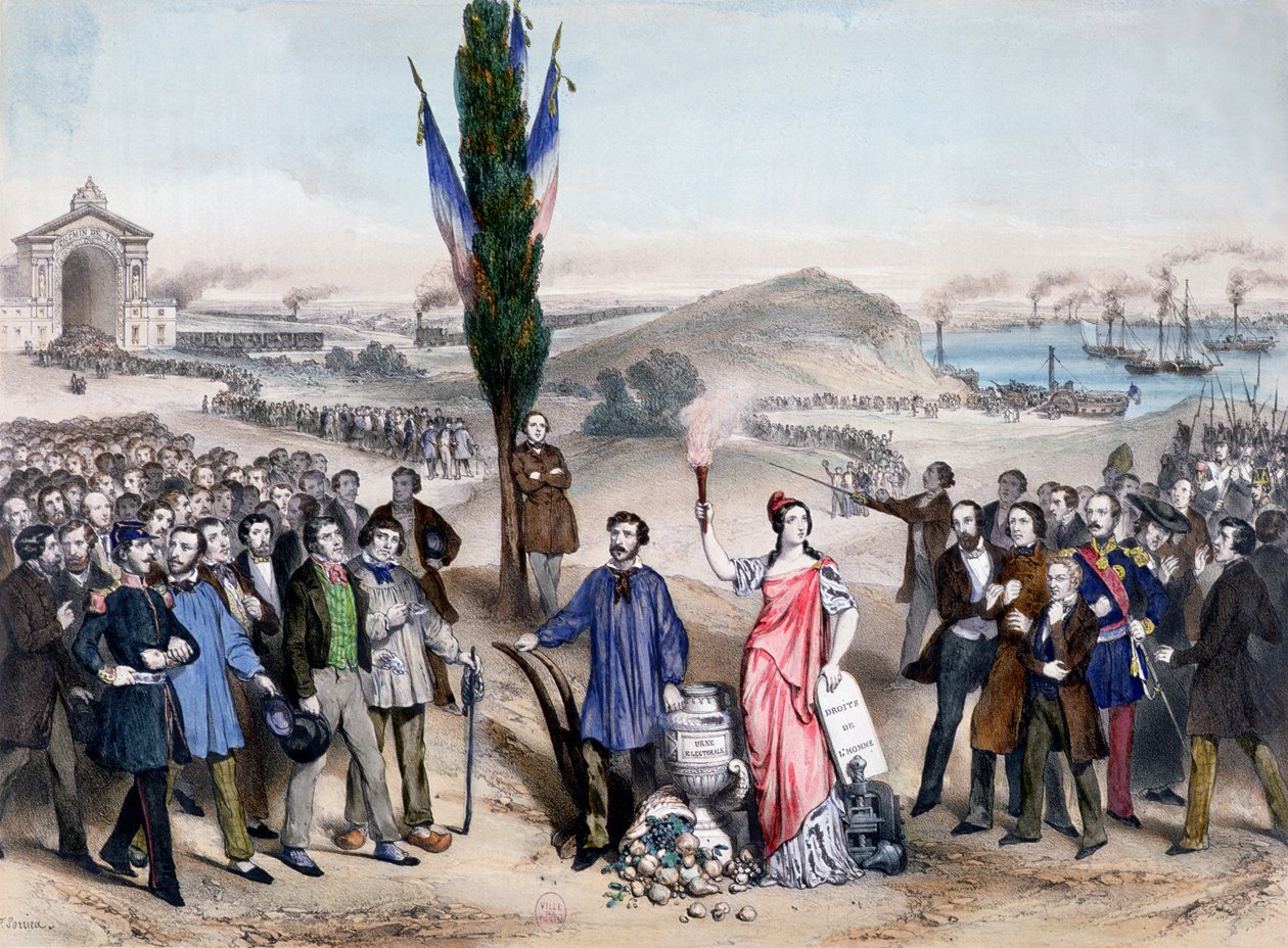 Sufrágio Universal, 1850 de Frederic Sorrieu