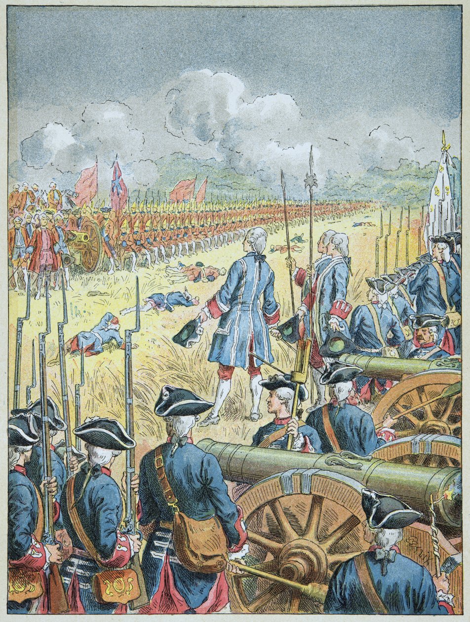 Batalha de Fontenoy em 11 de maio de Frederic Theodore Lix