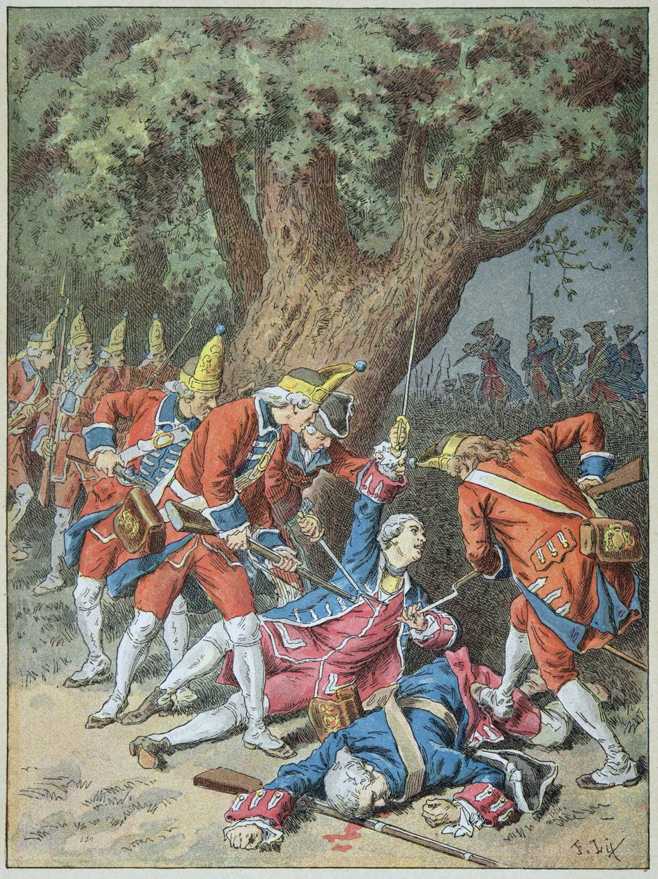 Morte do Cavaleiro de Assas em 16 de outubro de Frederic Theodore Lix