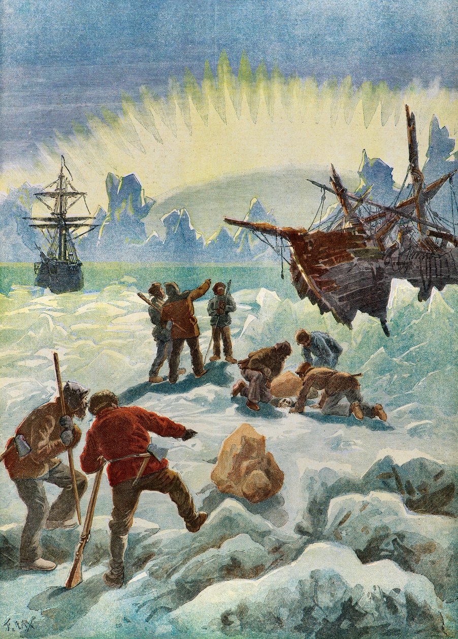 Descoberta dos restos do navio norueguês the ripple de Frederic Theodore Lix