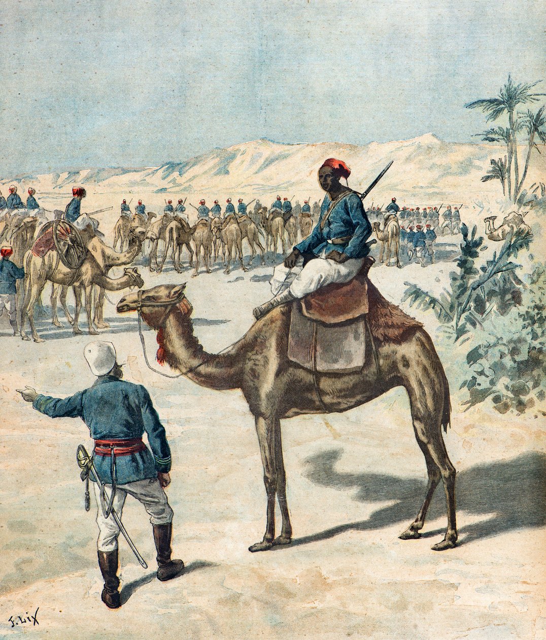 Tropas coloniais francesas de Frederic Theodore Lix