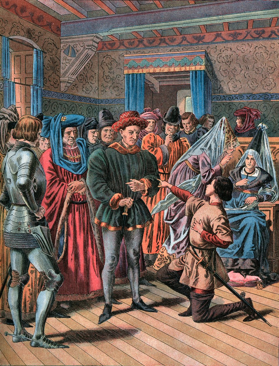 Joana d&39;Arc em Chinon em 23 de fevereiro de 1429. de Frederic Theodore Lix