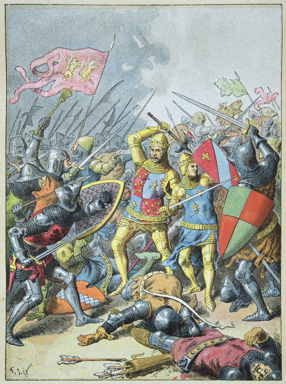 João II o Bom e seu filho Filipe o Negrito, pelos ingleses, na Batalha de Poitiers, 19 de setembro de Frederic Theodore Lix