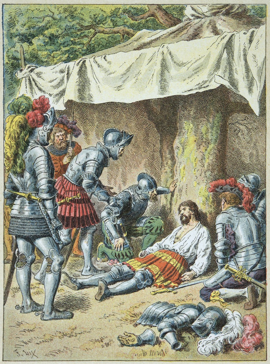 O Cavaleiro Bayard morreu a 30 de Abril de 1524 um romagnano. de Frederic Theodore Lix