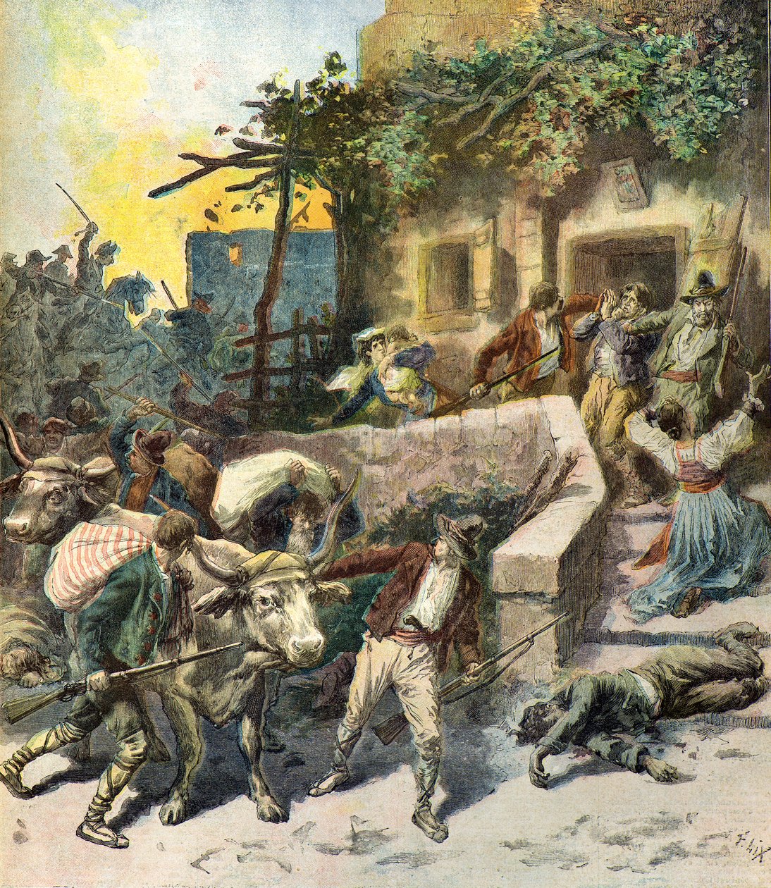 Saquear uma casa na Sicília de Frederic Theodore Lix
