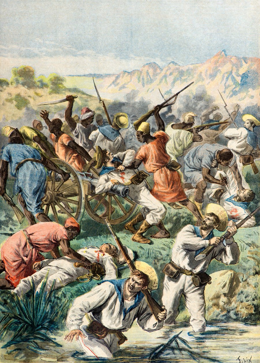 Massacre de soldados ingleses de Frederic Theodore Lix