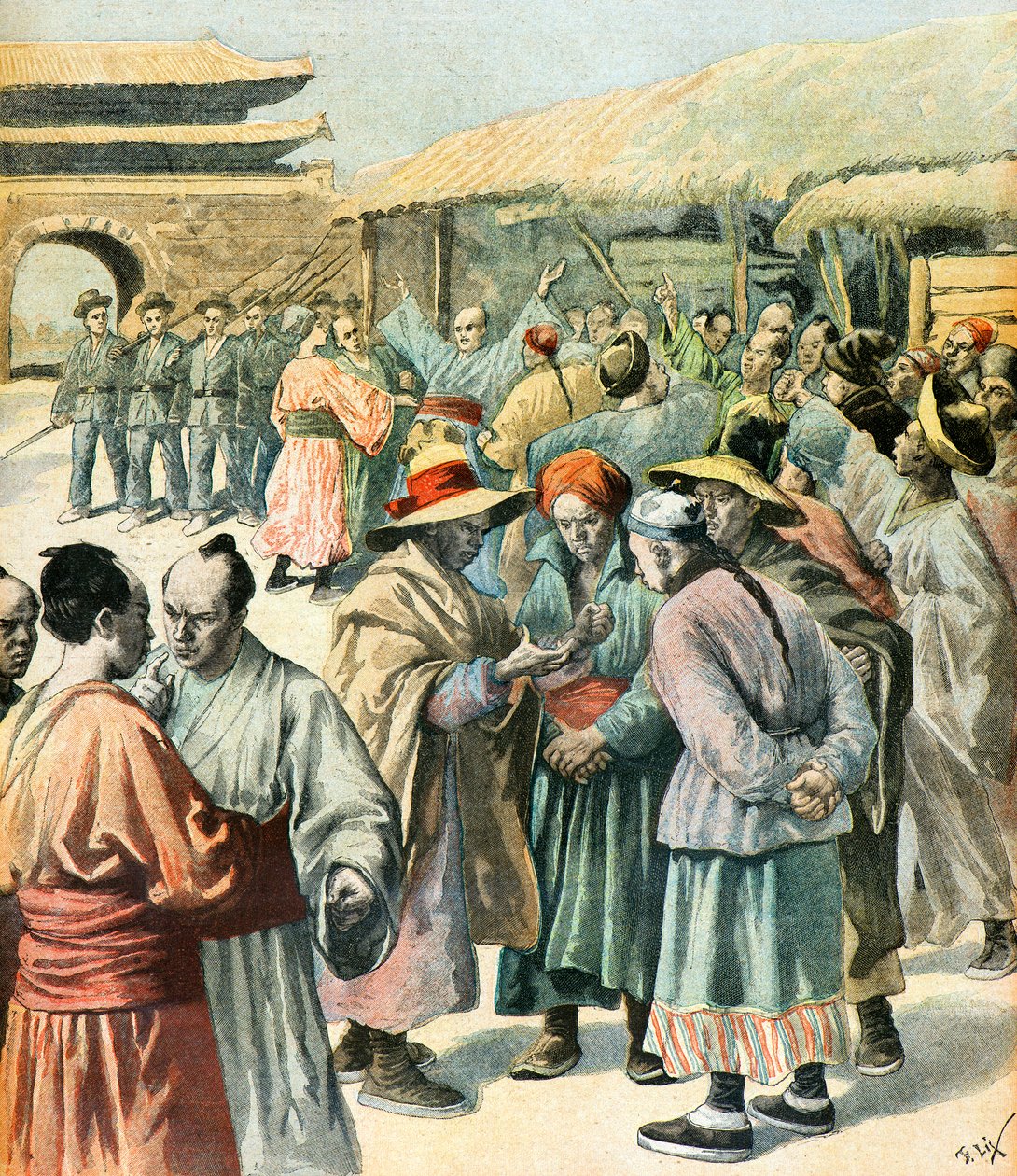 O início da guerra camponesa na Coreia de Frederic Theodore Lix