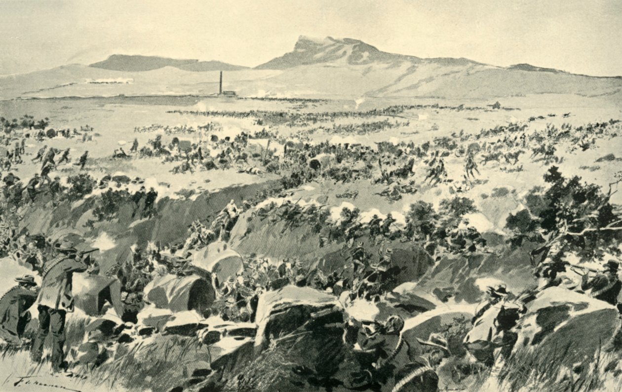 A Ambuscade em Koornspruit: Um Momento Crítico, 1900, 1901. de Frederic de Haenen