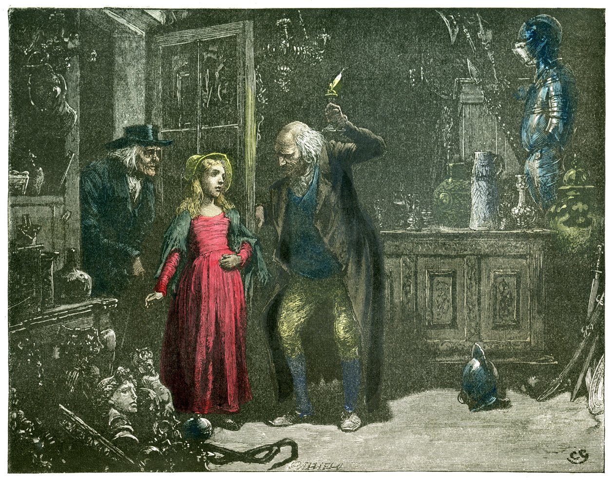 A velha loja de curiosidades de Charles Dickens de Frederick Barnard