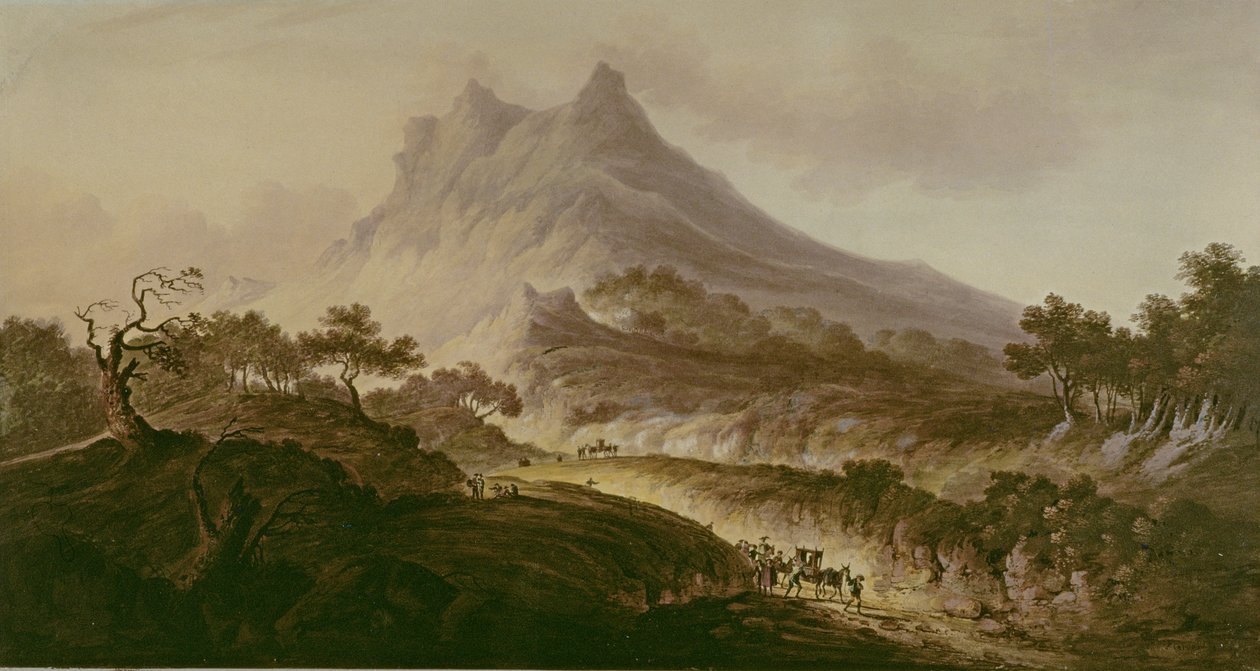 Monte Etna, na Sicília de Frederick Calvert