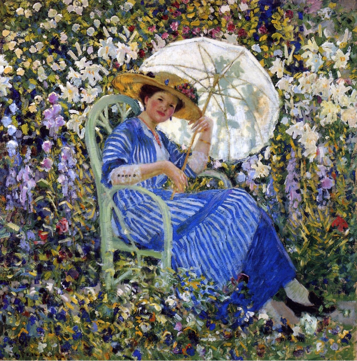 No jardim, c.1910-11 de Frederick Carl Frieseke