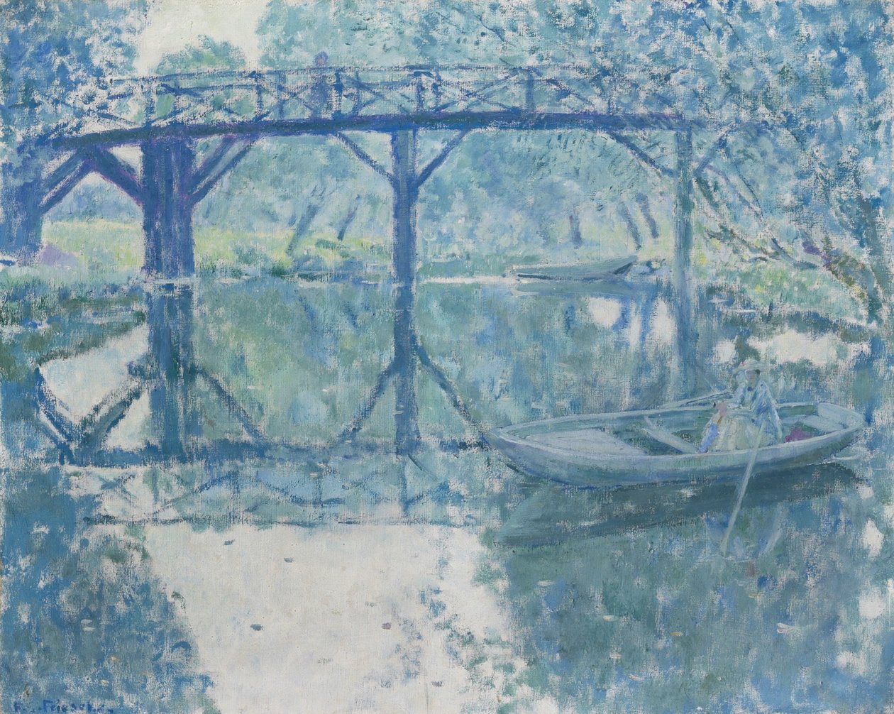 A ponte - Giverny de Frederick Carl Frieseke