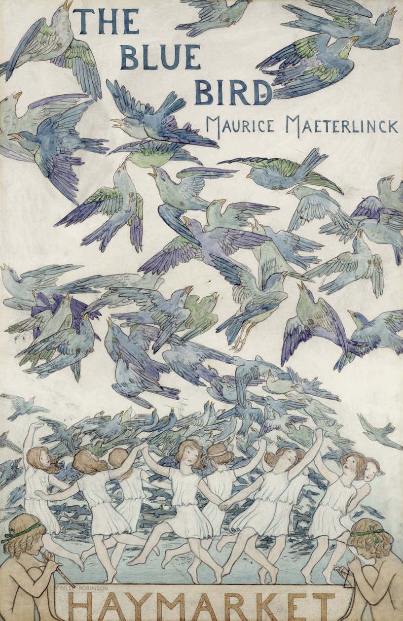 Design para Playbill para &39;The Bluebird&39;, 1909 de Frederick Cayley Robinson