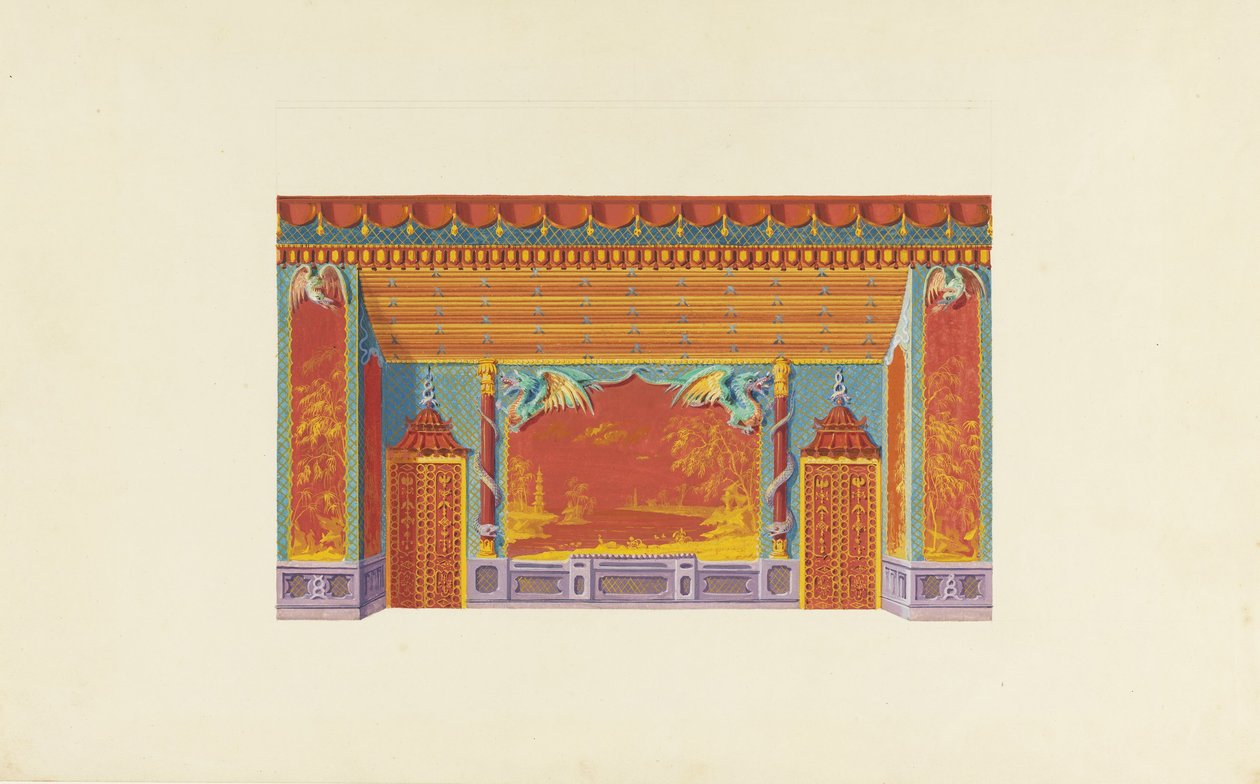 Design para a parede sul da sala de música de Frederick Crace